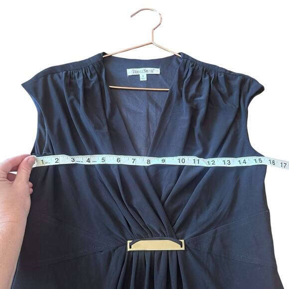 TravelSmith Women's Black Sleeveless Dress size 6 - Picture 5 of 5